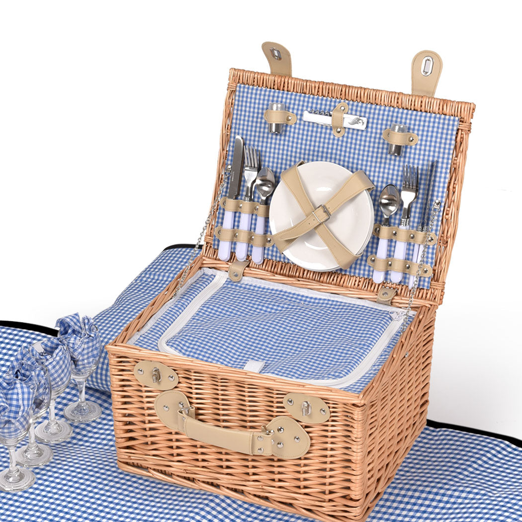4 Person Picnic Basket Baskets Set Outdoor-2006732947503321088
