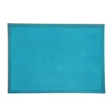 Marlow Coral Velvet Area Rugs Large Mat 150x200cm Blue - Extra Image