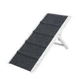 PaWz Adjustable Dog Ramp Height Stair White - Low Angle