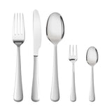 Tableware Cutlery Set Stainless Steel Silver - Low Angle