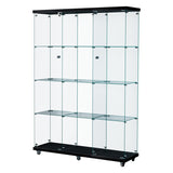 Stacked 169cm Tall Glass Display Cabinet 4 Tier - Extra Image