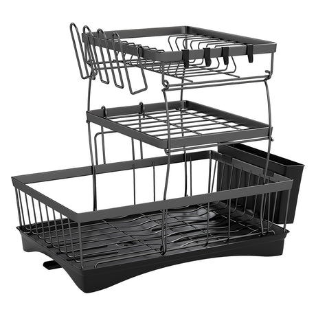 Toque Dish Drying Rack Plate Drainer Cup Holder-2006732713196916736