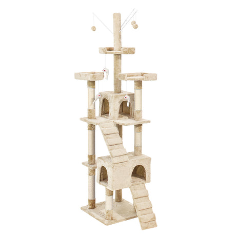 PaWz Cat Tree Scratching Post Scratcher Beige-2006733201384542208