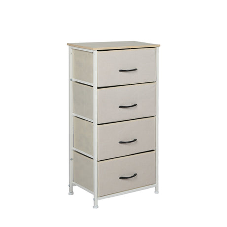 Levede Storage Cabinet Tower Chest Beige-2006733262801735680
