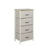 Levede Storage Cabinet Tower Chest Beige - Extra Image