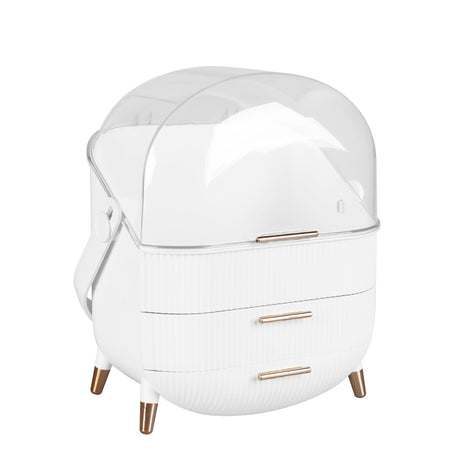 Makeup Organizer Case Drawer Portable White-2006733282275889152