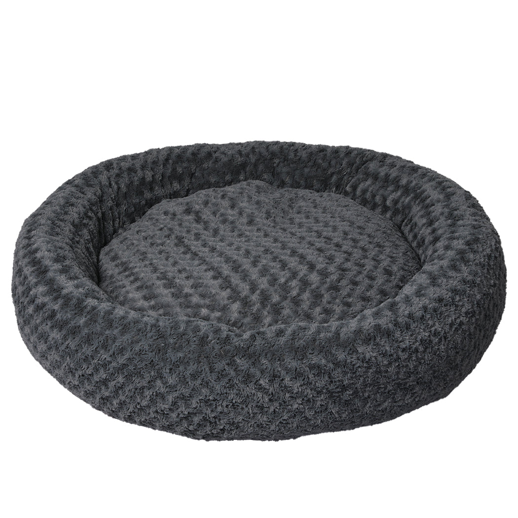 PaWz Calming Dog Bed Warm Soft Plush XL Dark Grey X-Large-2006732983784050688