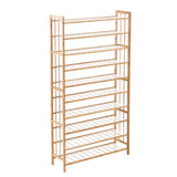 Levede Bamboo Shoe Rack Storage Wooden - Low Angle