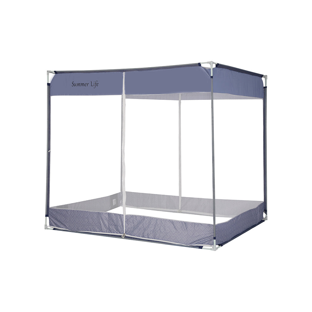 Dreamz Mosquito Bed Nets Foldable Canopy Square Blue-2006733082945785856
