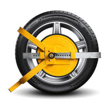 Wheel Defender Lock Clamp Car Caravan - Close-Up Angle