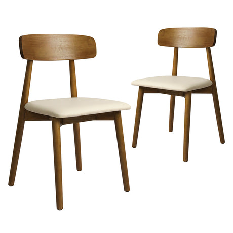 Levede 2x Dining Chairs Kitchen Chair Walnut-2006733277817344000