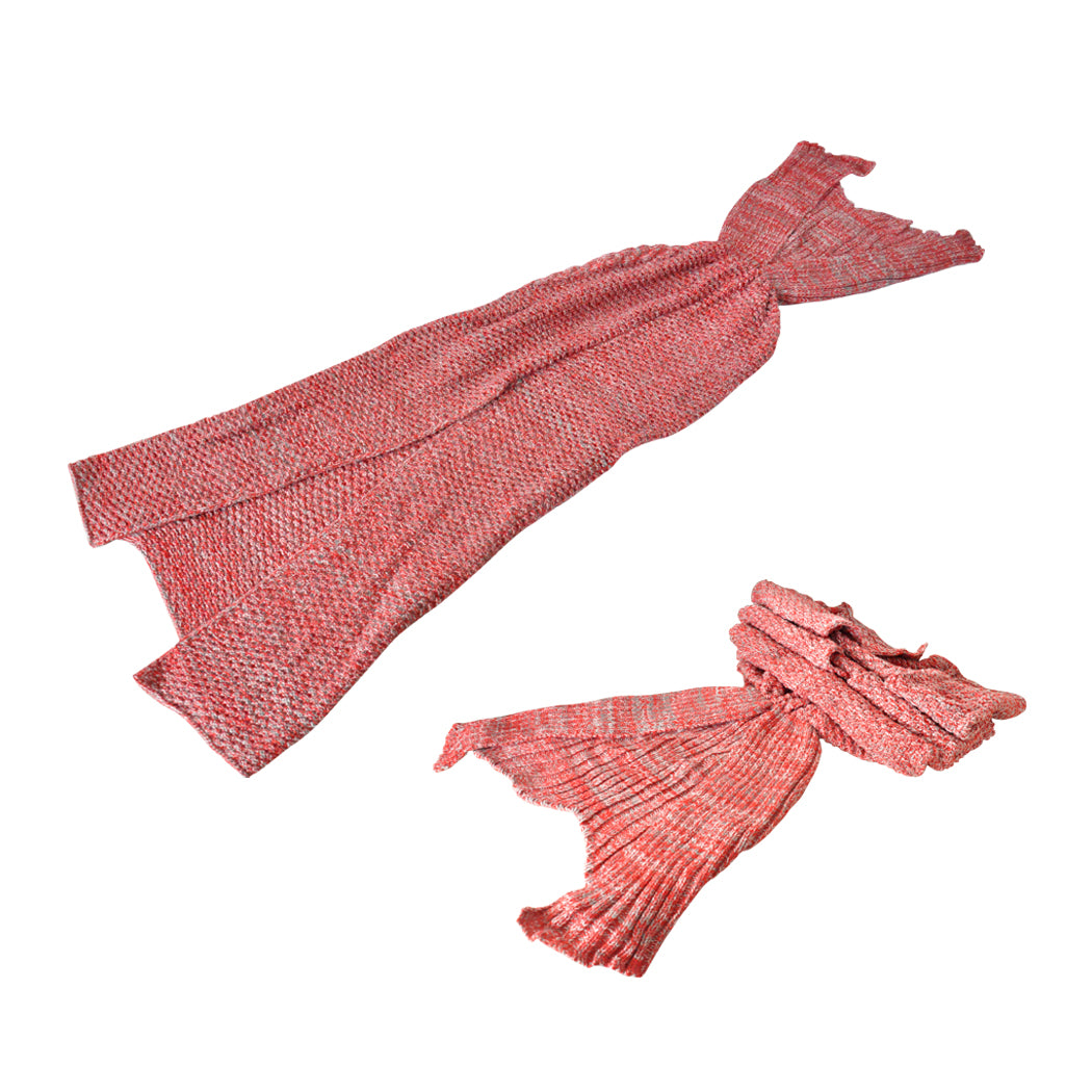 Mermaid Tail Crochet Blanket Sofa Rug-2006732859083198464