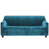 Marlow Sofa Covers 4 Seater High Stretch Green Agate Green - Low Angle