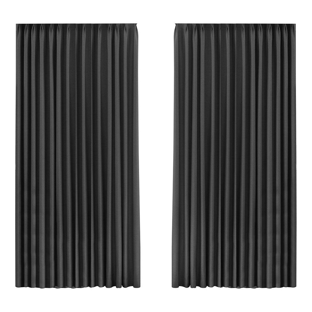 Marlow 2XBlockout Curtains Chenille 240x250 Grey-2006733256598360064