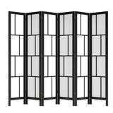 Levede 6 Panel Room Divider 170cm Freestanding Screen - Close-Up Angle