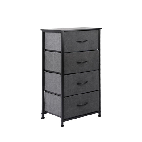 Levede Storage Cabinet Tower Chest Dark Grey-2018816826695356416