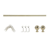 Marlow Curtain Rod Steel Quiet Rail Pole Set - Low Angle
