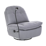 Levede Recliner Chair Lounge 360?Swivel Black - Low Angle