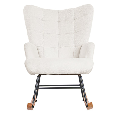 Levede Fleece Rocking Chair-2018816903203655681