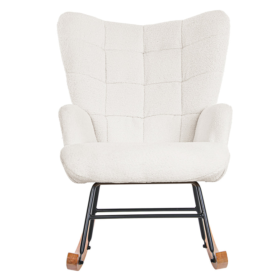 Levede Fleece Rocking Chair-2018816903203655681