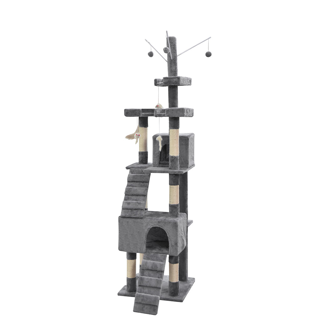 PaWz Cat Tree Scratching Post Scratcher Grey-2006733201548120065