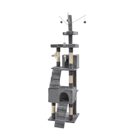 PaWz Cat Tree Scratching Post Scratcher Grey-2006733201548120065