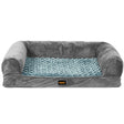 PaWz Pet Bed Sofa Dog Beds Bedding Soft M Grey Medium-2006733134598639617