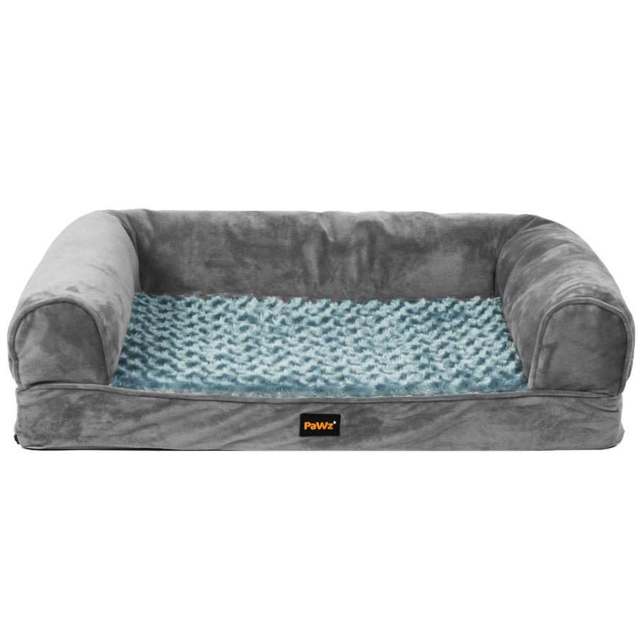 PaWz Pet Bed Sofa Dog Beds Bedding Soft M Grey Medium-2006733134598639617