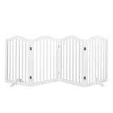 PaWz Wooden Pet Gate Dog Fence Safety White-2006732982756446209