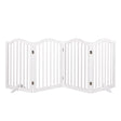 PaWz Wooden Pet Gate Dog Fence Safety White-2006732982756446209