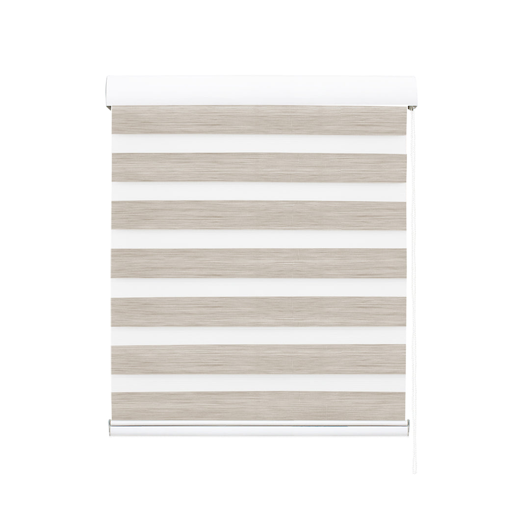 Marlow Blackout Zebra Roller Blind Curtains 150x210 Beige-2018816829740421121