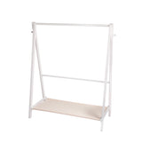 Levede Clothes Rack Wooden Wardrobe White-2006733282632404993