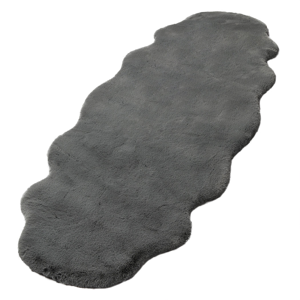 Marlow Floor Rug Area Rugs Cloud Fluffy 80X200cm Grey-2018816809754562561