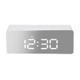 Alarm Clock Digital Led Mirror Desk Silver-2018816653667733505