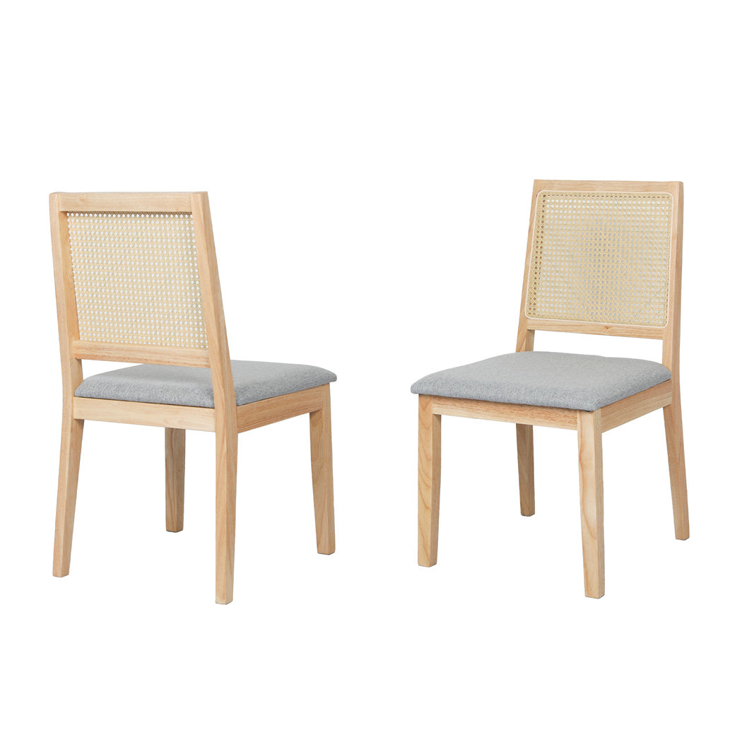 Levede 6XCane Dining Chair Rattan Armless Seat-2006732734734667777