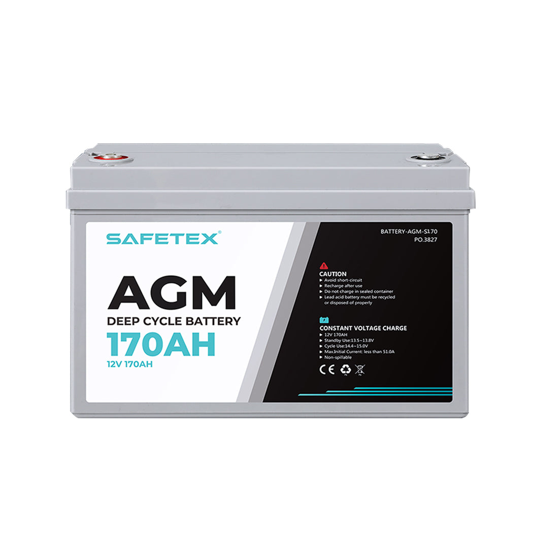 Safetex 12V 170Ah AGM Deep Cycle Lead-2018816761541038081
