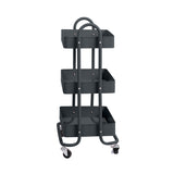 Levede 3 Tiers Kitchen Trolley Cart Grey-2018816738329759745