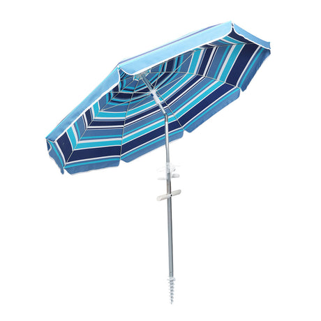 Mountview 2.2M Outdoor Beach Umbrellas Sand Blue-1954802439291015169