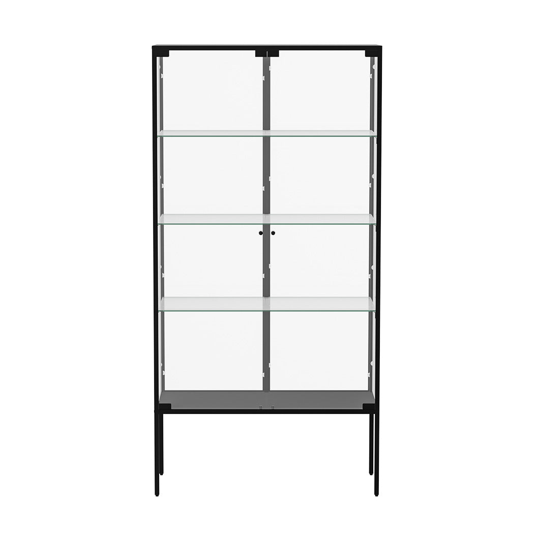 Stacked Glass Display Cabinet Steel 4 Tier 160cm-2006732866213515265