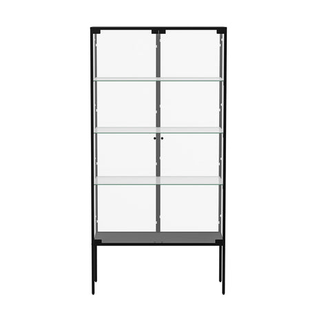 Stacked Glass Display Cabinet Steel 4 Tier 160cm-2006732866213515265