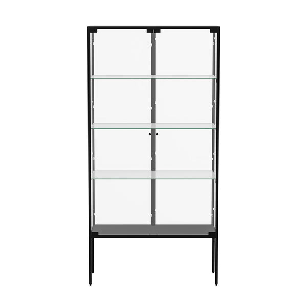 Stacked Glass Display Cabinet Steel 4 Tier 160cm-2006732866213515265