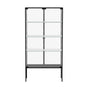 Stacked Glass Display Cabinet Steel 4 Tier 160cm