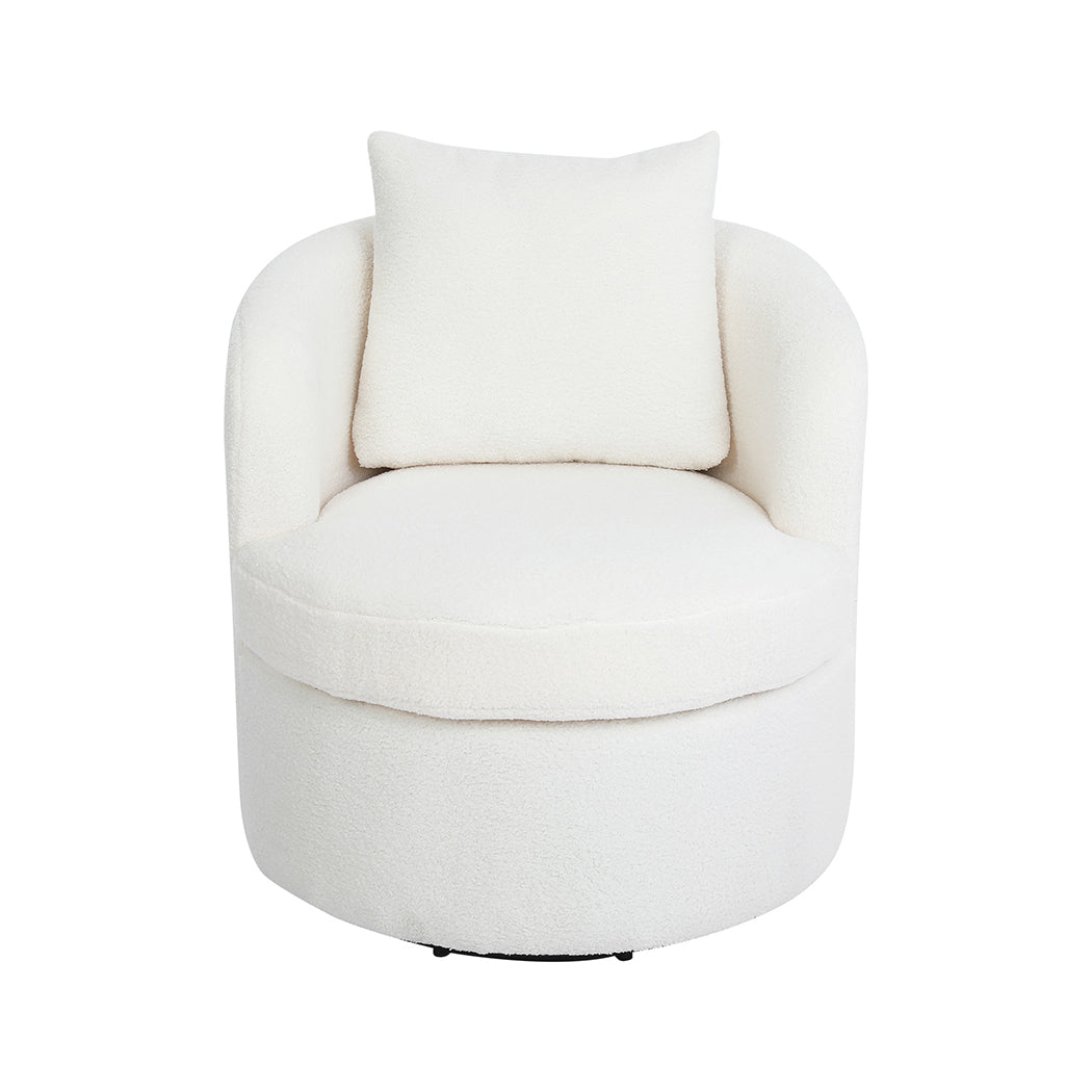 Levede Fleece Swivel Chair-2018816926616260609