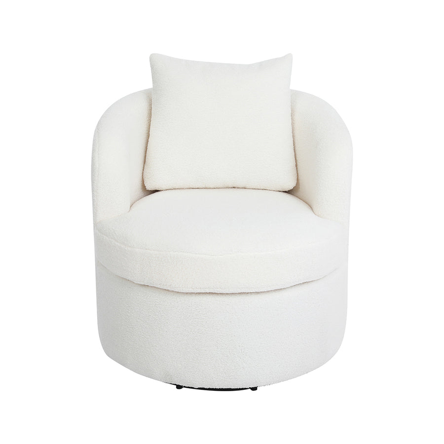 Levede Fleece Swivel Chair-2018816926616260609