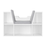 Levede Kids Bookcase Toys Box Shelf White-2018816833779535873