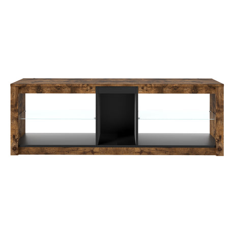 Levede TV Stand Cabinet Glass Display Storage Shelves-2011971130453266433