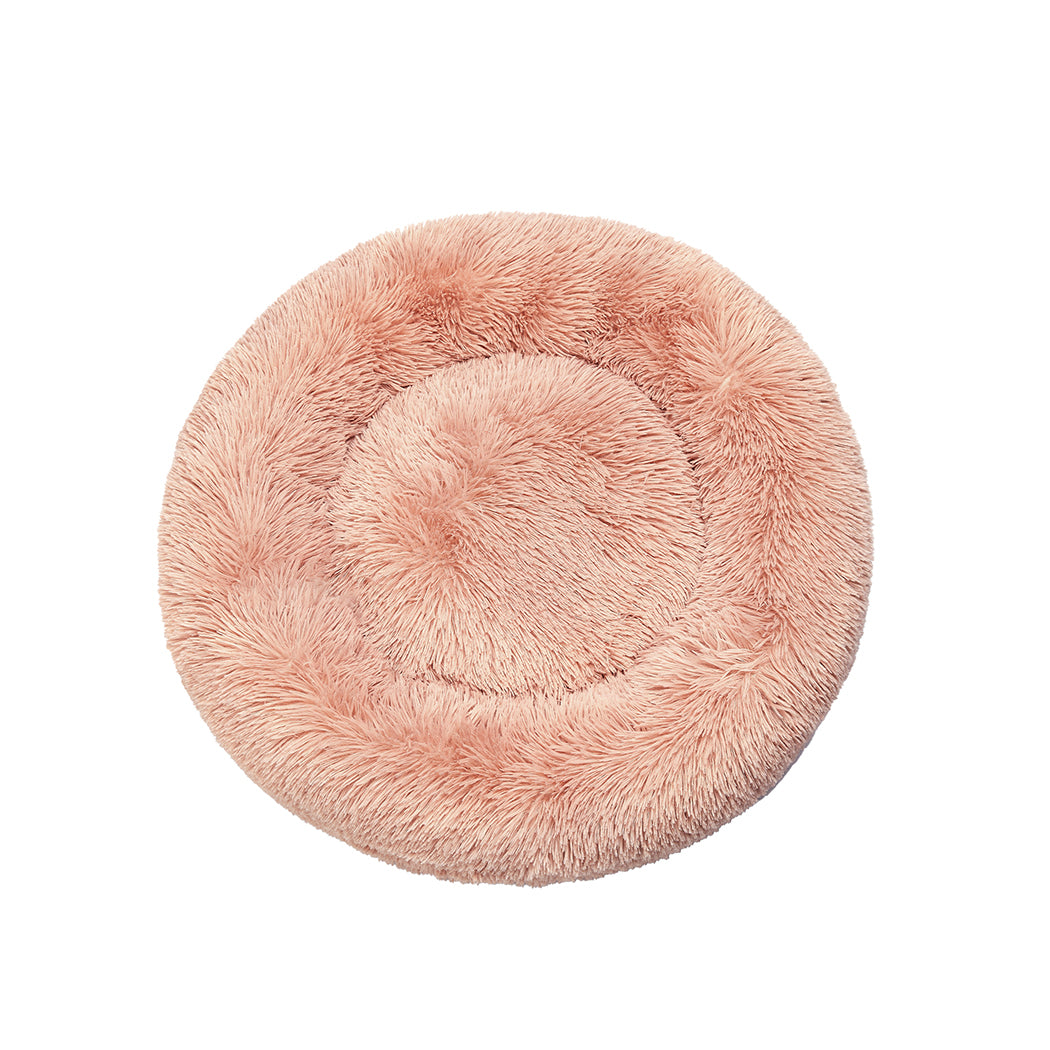 PaWz Pet Bed Cat Dog Donut Nest Calming L Pink Large-2018816656003960833