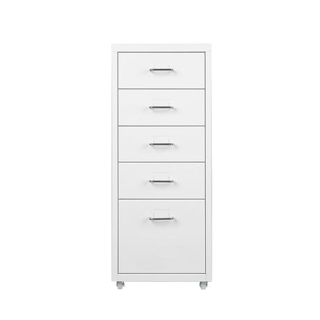 Levede 5 Drawer Office Cabinet Drawers White-2006733174390001665
