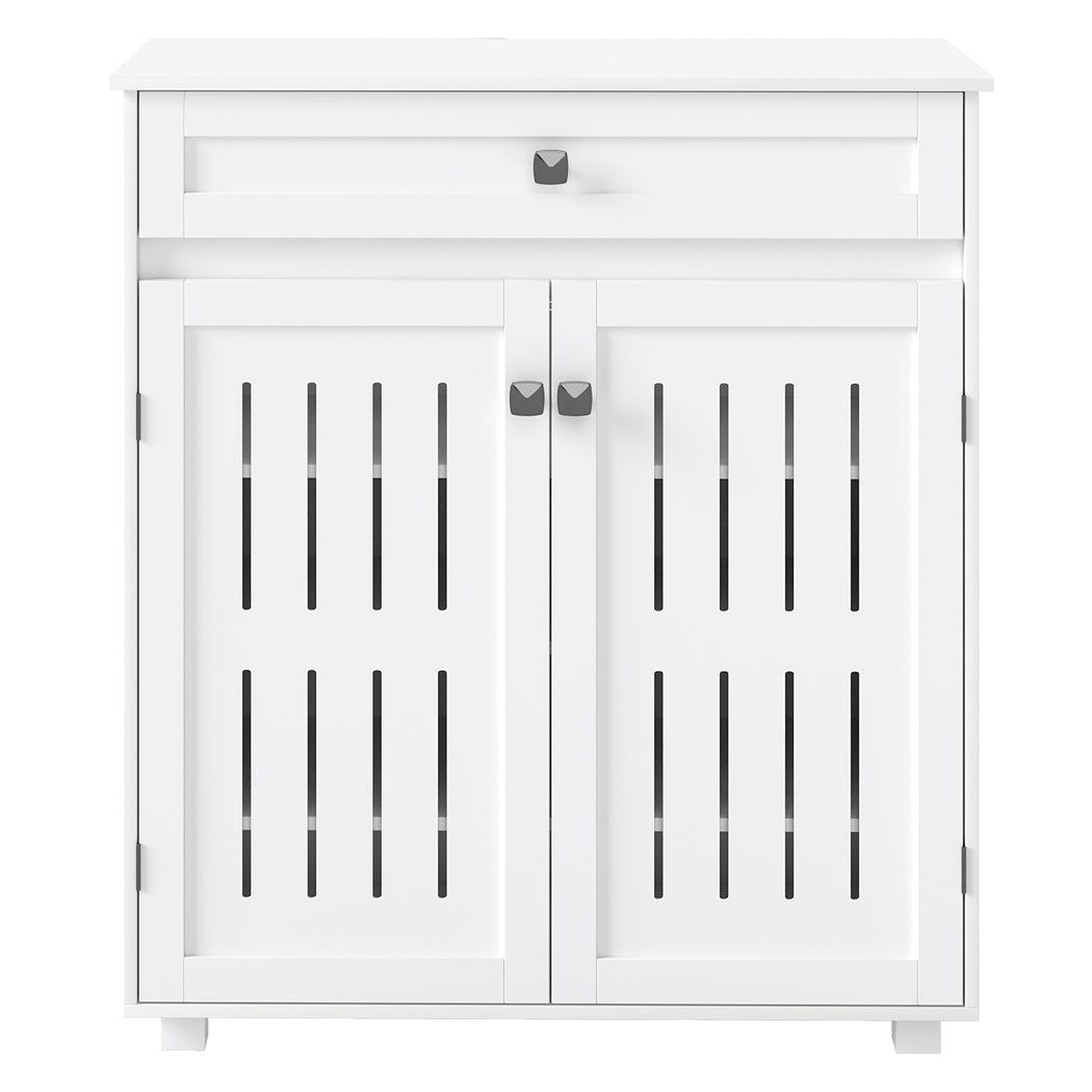 Levede Shoe Cabinet Door Storage Rack Cupboard White-2011971110060560385