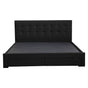 Levede Queen Bed Frame Fabric Tufted Dark Grey